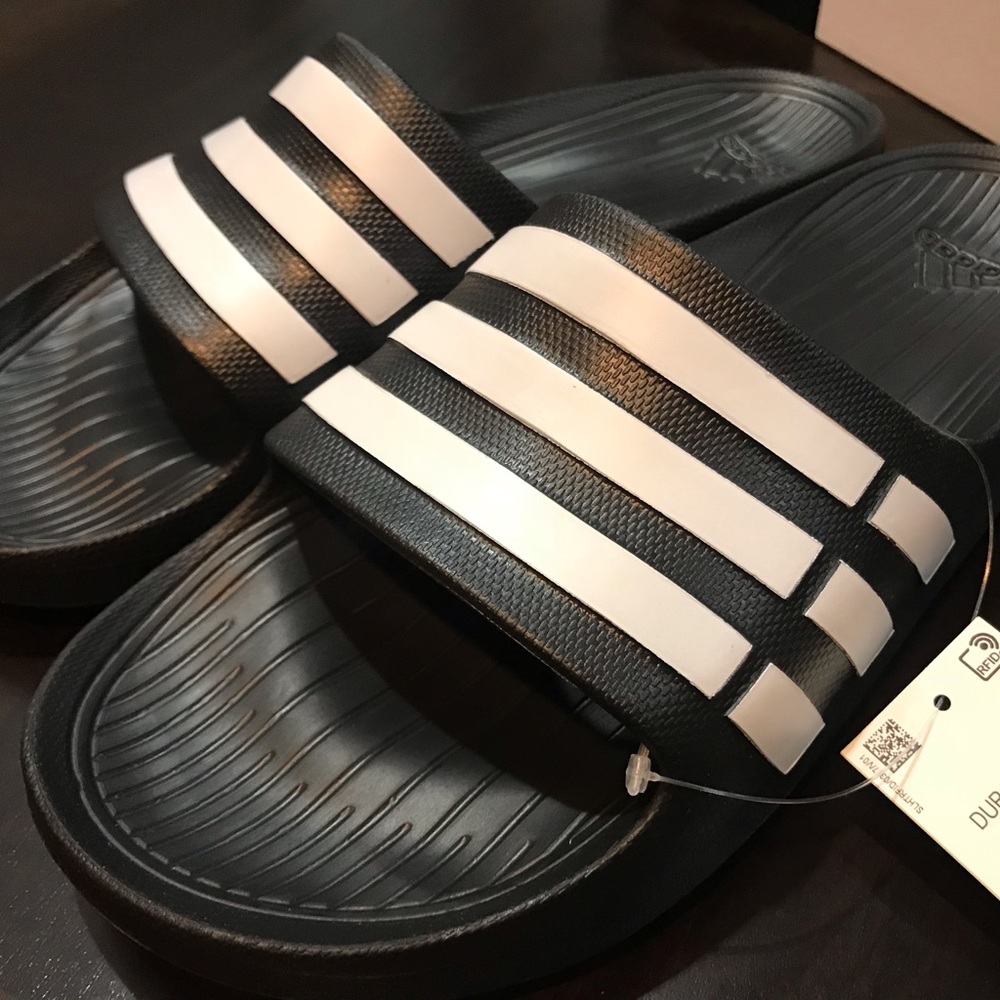 Adidas Duramo Slides Men Sandals size 12 - Picture 4 of 8